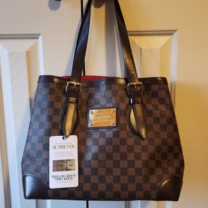 Louis Vuitton Dark Brown Checkered Tote